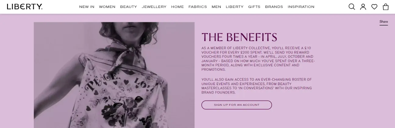 Liberty's loyalty program, Liberty Collective